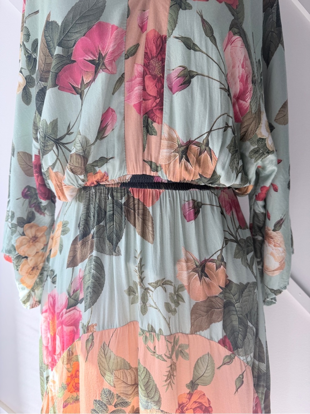 Farm Rio Marilla Maxi Dress Floral Tropical Boho Resort Maxi Dress Brazil XS - Picture 8 of 14